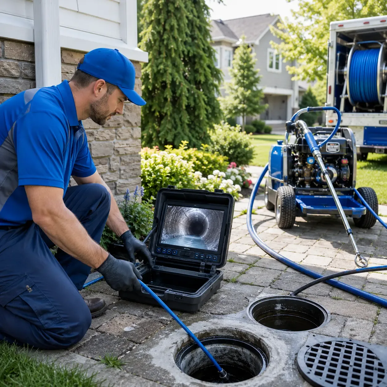 Outdoor drain cleaning professionals serving Granby, CT