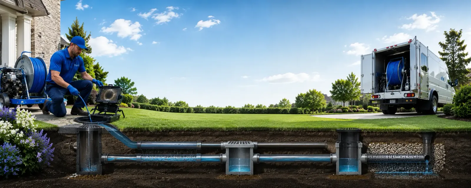 Outdoor drain cleaning information for Granby, CT